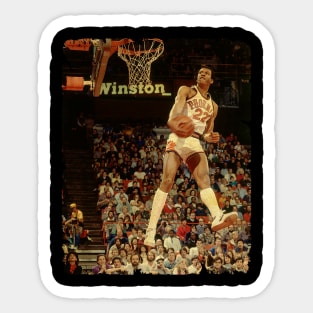 Larry Nance - Vintage Design Of Basketball Sticker